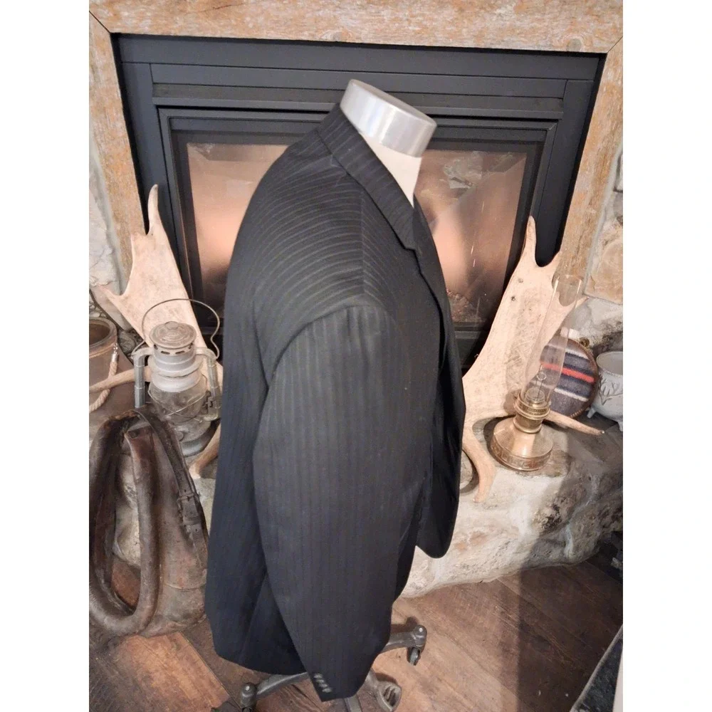 Chaps by Ralph Lauren Mens Wool Pinstripe Two Piece Suit Size Regular Contempora